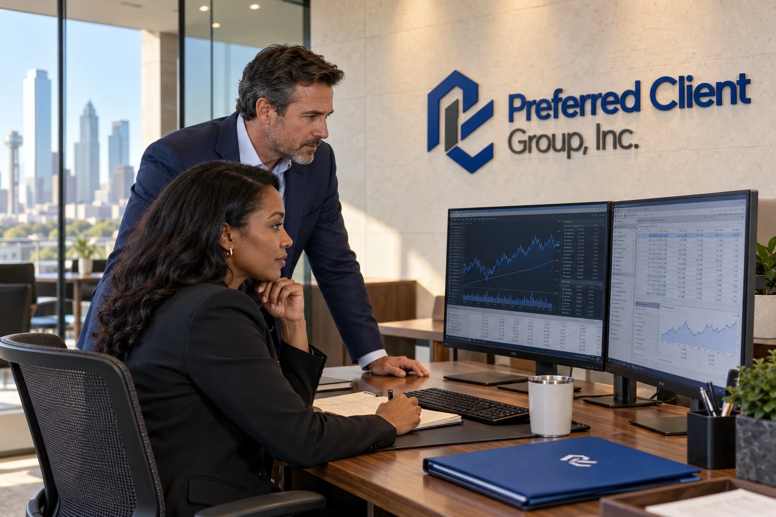 Reviewing market information